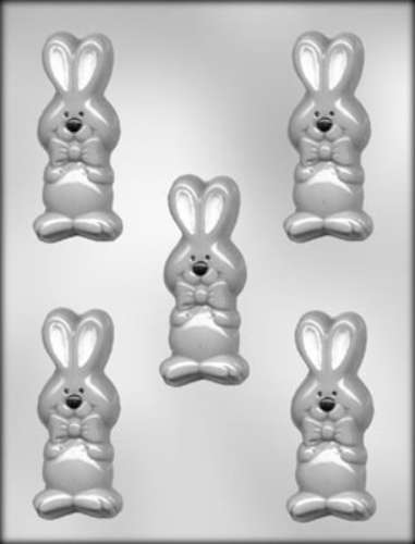 Cute Bunny with Bow Chocolate Mould - Click Image to Close